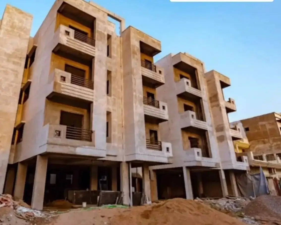 Multi-storey urban residence under construction, New Rajendra Nagar