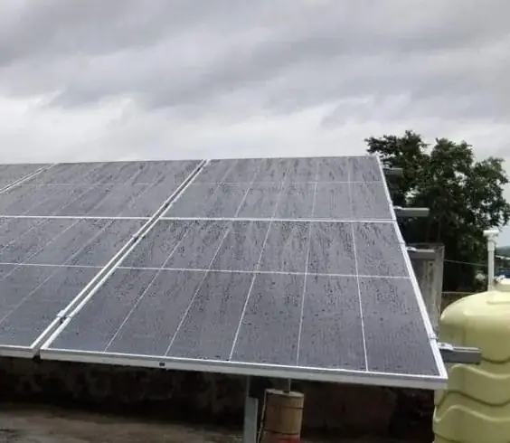 Rooftop solar panels installed by Atharv Infraventures, Chhura